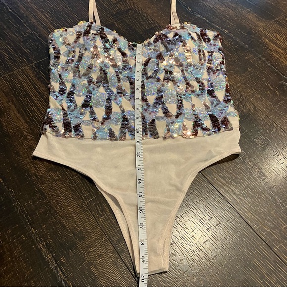 Zara | Sequin sparkly bodysuit - Picture 9 of 13